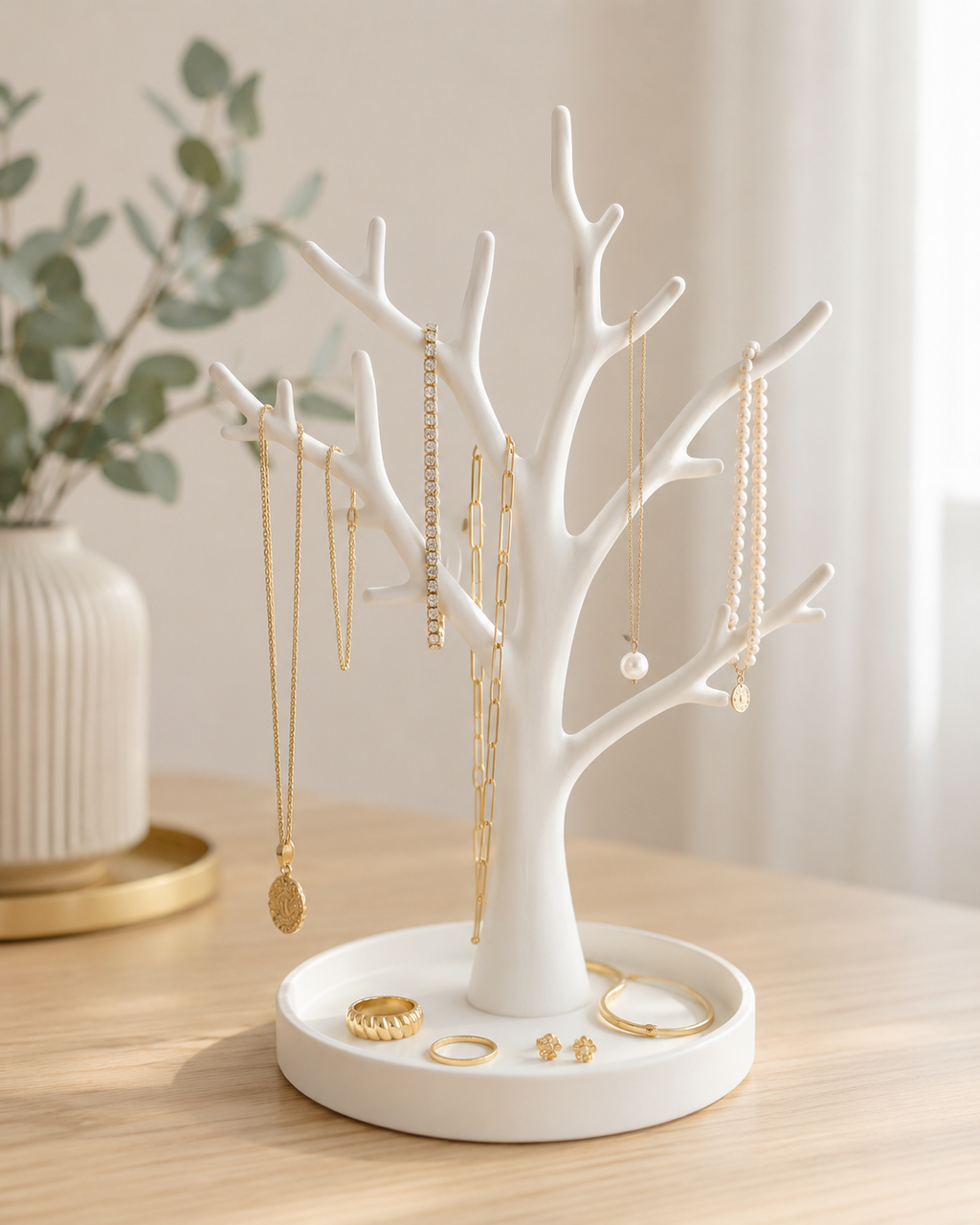 Jewelry Tree Organizer, Necklace Holder, Jewelry Stand, Ring Holder, Bracelet Display, Vanity Decor, Gift for Her