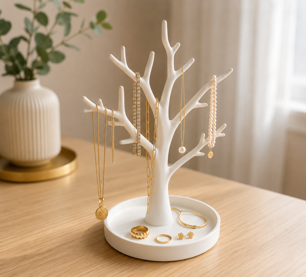 Jewelry Tree Organizer, Necklace Holder, Jewelry Stand, Ring Holder, Bracelet Display, Vanity Decor, Gift for Her