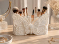 Butterfly Makeup Brush Holder, White Vanity Organizer, Cosmetic Brush Storage, Butterfly Vanity Decor, Makeup Organizer for Brushes